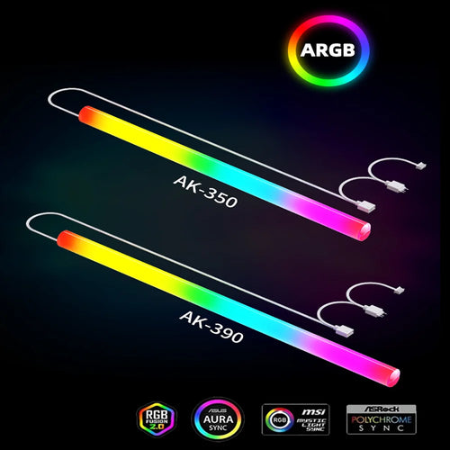 Flexible 5V ARGB LED Neon Tube Light Strip Cover Sleeve For Gaming PC AIO 120 240 360 CPU Water Liquid Cooler Modding